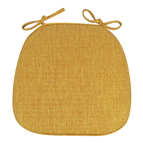 Almofadas para cadeiras de jantar em formato de U, 43 x 43 cm (17 x 17 polegadas), com amarras, antiderrapantes, coloridas – Compatíveis com