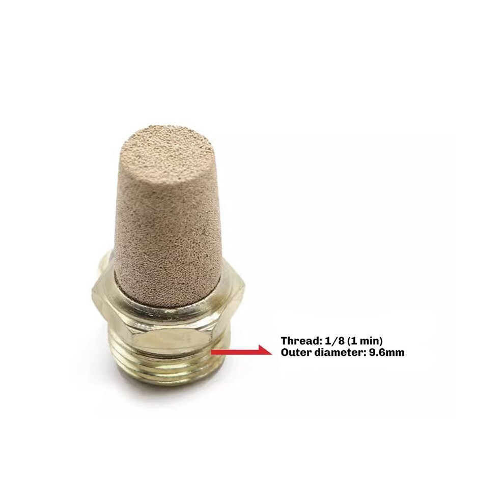 8Pcs Compressor Exhaust Valve Pneumatic Rapid Exhaust Stopper Exhaust Air Conditioning Vents 1/8Inch 4712533241770