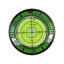 Golf putting green lezer, golfbalmarker, ronde waterpas, golfcadeau voor mannen, vrouwen en amateurs, geelgroen