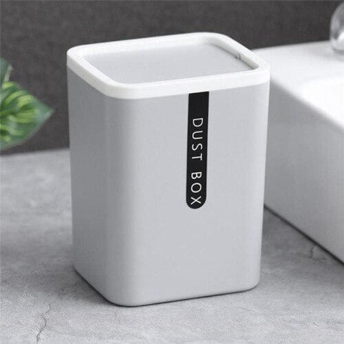 Small Waste Bin Desktop Garbage Basket Home Table Plastic Office Supplies Trash Can Dustbin Sundries  Box 1