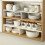 Retractable Kitchen Cupboard Organizer - Space-Saving Closet Rack, Wardrobe Makeup Cabinet Holder, Storage Shelf 4