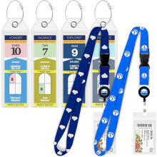 Cruise Luggage Tag Holder (4 Pack) – Fits All Carnival & Ships, Durable Travel ID Holders for 2025-2026 Cruises, Clear Waterproof Cruise Essentials