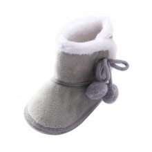 Warm Winter Baby Girl Booties Soft Sole Cozy Fleece Slipper for Infant Baby Girls