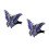 2 σετ κλιπ αεραγωγών αυτοκινήτου σε σχήμα πεταλούδας με στρας, χαριτωμένο 6