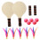 2 Rackets Badminton Paddle Random Handle Color for Beach and Park Activities 3