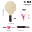 2 Rackets Badminton Paddle Random Handle Color for Beach and Park Activities 5