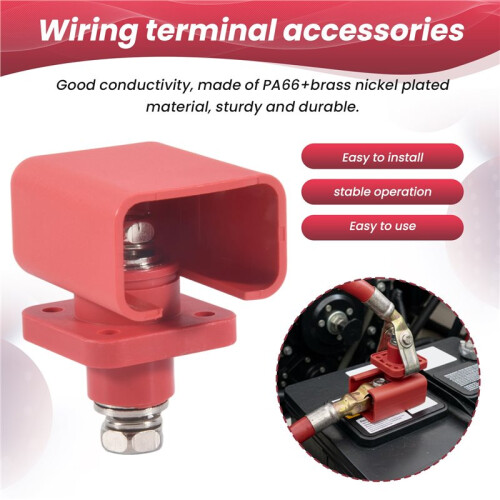 2pcs 200A  Storage Lithium Battery Terminal High Current Lithium Battery Copper Terminal Connector 2