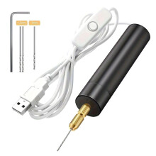Kit de  Taladro Eléctrico USB, Taladro USB, Herramientas Rotativas, Bolígrafo Grabador, Herramientas de Perforación para Joyería con Brocas,