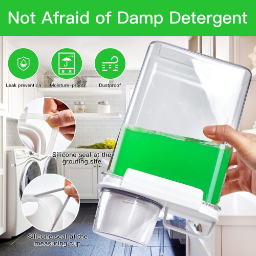 2pcs1100ML washing powder storage, laundry detergent storage,laundry detergent dispenser container 2