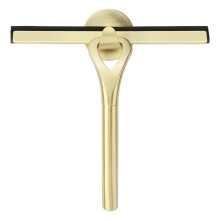 HomDSim Stainless Steel Shower Squeegees All-Purpose Mirror/Window/Glass Wiper Scraper Golden Shower Squeegee