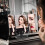 WEILY Lighted Makeup Mirror, 1x/2X/3X Magnification, Three-Fold Mirror with 21 LED Lights, Touch Screen Switch, Table Mirror with Battery and USB 2