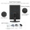 WEILY Lighted Makeup Mirror, 1x/2X/3X Magnification, Three-Fold Mirror with 21 LED Lights, Touch Screen Switch, Table Mirror with Battery and USB 5