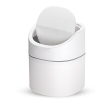 Gsrhzd Mini Plastic Desktop Trash Bin, Desktop Trash Can, Used for Family Living Room Kitchen Bedroom Bathroom Office Car Indoor Plastic Trash Can