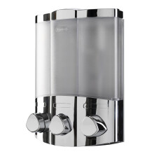 Croydex Wall Mounted Soap Dispenser - Eliminates Shower Clutter, Easy to Refill and Has a Pre-Measured Pump for Your Shower Gel, Shampoo and