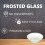 Kapitan Glass Soap Dish Replacement, Round, Frosted, Matt Glass 2