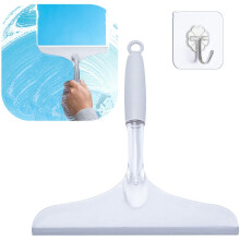 Shower Door Squeegee for Bathroom Shower Glass Doors, Silicone/Rubber Window Cleaner Squeegee, Plastic Car Windshield Cleaning Squeegee