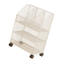 Unité de rangement portable blanche avec-Trois couches de blanc