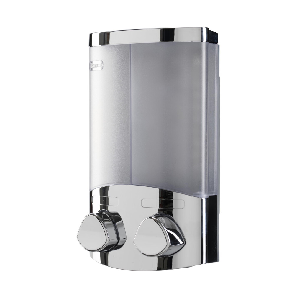 Croydex Wall Mounted Soap Dispenser - Eliminates Shower Clutter, Easy To Refill And Has A Pre-Measured Pump For Your Shower Gel, Shampoo And