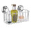 MaxHold No-Drilling/Suction Cup Deep Rectangular Storage Basket - Vaccum System - Stainless Steel Never Rust - for Bathroom & Kitchen 1