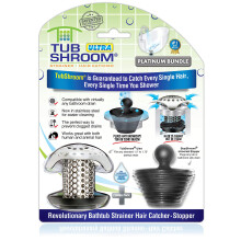 TubShroom Bathtub Hair Catcher Drain Protector Silicone Stainless Steel Standard