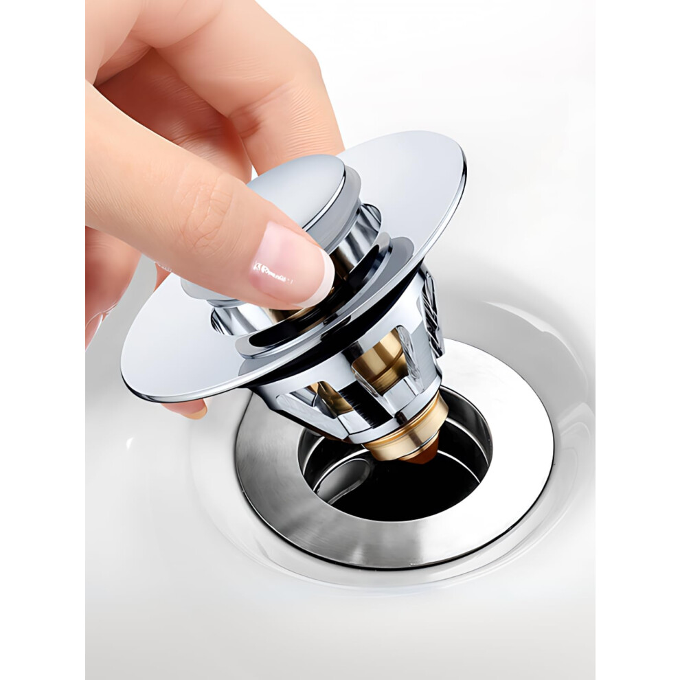 Megory Sink Plug Replacement, Pop Up Basin Plugs,Universal Sink Stopper, Stainless Steel Drain For Kitchen And Bathroom,Bath,Basin(A) 5051222533727