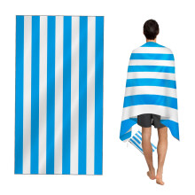 CNMTCCO Large Beach Towel for Adults with Bag - Quick Dry Microfibre - 100% Recycled Towel - Sand Free, Lightweight, Compact (160x90cm, 63x35in)