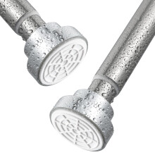 Shower Curtain Rod, Stainless Steel Extendable Shower Curtain Pole Tension Rods for Curtain No Drilling Shower Curtain Rail Net Curtain Poles for