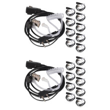 20PCS Accessories Air Acoustic Tube Headset Earpiece for  for Radio Walkie Talkie Headset for 888S UV-5R UV-82