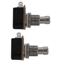 2X Gitarrenpedal 2 Pin SPST Momentary Effects FußSchalter
