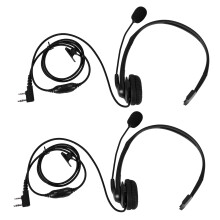2X 2 PIN PTT Mic Headphone Headset for RETEVIS UV5R 5R/888S