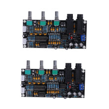 2X PT2399 Digitales Mikrofon VerstäRker Platine Nachhall Karaoke Reverb Amplifier NE5532 VorverstäRker Klang Platine
