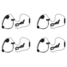 4X USB Call Center Headset with Noise Cancelling Mic Monaural Headphone for PC Home Office Phone Service Plug and