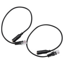 20Pc 3.5mm Stereo Audio Headset to Jack Female to Male RJ9 Plug Adapter Converter Cable Cord