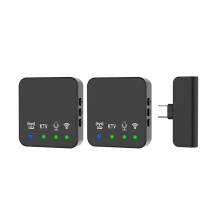 Wireless Lavalier Microphone Portable Audio Video Recording Mic for Android Phone Outdoor Live Broadcast K Song Mic