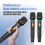 Professional Wireless Microphone Set UHF, Noise Reduction, Long Range, Dual Antenna for Stage Performances AU Plug 8