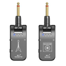 2,4G Kabelloser Gitarrensender-Empfänger, Gitarrensystem, 48K/24bit Echtzeitübertragung, Drehbarer Stecker für Gitarren