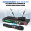 Handheld Portable Wireless Microphone System Mic UHF Long Range Dual Antenna for Karaoke Stage Performances AU Plug 3