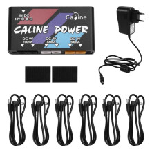 CP-02 Multiple Outputs Guitar Pedal Power Supply 9V Output with Adapter and 6pcs Cable EU Plug