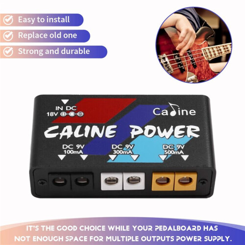CP-02  Multiple Outputs Guitar Pedal Power Supply 9V Output with Adapter and 6pcs Cable EU Plug 2