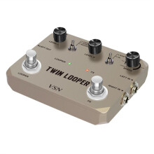 Rowin VSN Twin Looper Electric Guitar Effect Pedal Loop Station Box 11 Types Modes Stereo Input/Output 10 Mins Recording