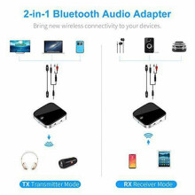 4X BTI-029  5.0 Adapter 2 in 1  Transmitter 3.5mm AUX SPDIF Audio Receiver for Headphone Speaker