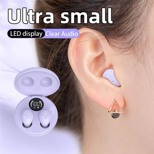 Earbuds Wireless  Low Profile Micro-Type Tiny Discreet Hidden Earbuds Work Small Headphones 1