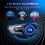 Motorcycle Helmet  Headset with Soft/Hard Mic, IP67 Automatic Answer/Music Control/Intelligent Noise/Wake 5