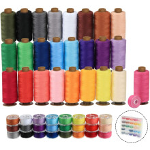 Agoer 400 Yards per Sewing Thread for Sewing Machine,50Pcs Polyester Thread Spools,25 Colors Prewound Bobbin Thread for Sewing Machine,Prewound Bobbin