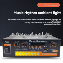 G60 Home Power Amplifier Subwoofer Ondersteuning, FM-Radio, USB-Weergave Ideaal voor Thuisbioscoop- en Audiosystemen EU-Stekker