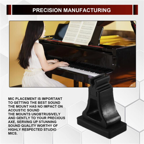Morsetto Universale per Supporto Microfono A Condensatore per Pianoforte, Accessori per Pianoforte 2