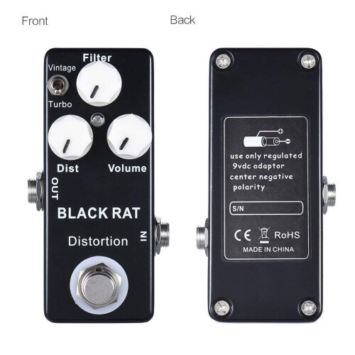 Mosky 2X Black RAT Distortion  Guitar Effect Pedal 1