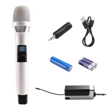 HU-105 Wireless Microphone Dynamic Handheld Microphones with Receiver for Wedding Speech Church Club
