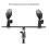 Voor Alctron MAS020 Dubbele Microfoonstandaard Stereo-Opname Dubbele Microfoonstandaard 2