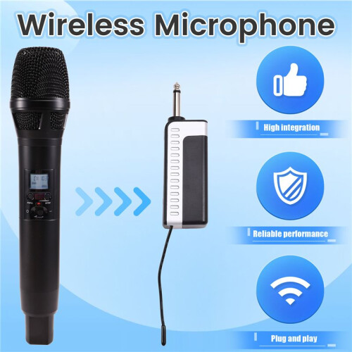 Draadloze Microfoon, Handmicrofoon, Microfoon voor Karaoke op Feestjes, Professionele Kerkshows en Vergaderingen 1